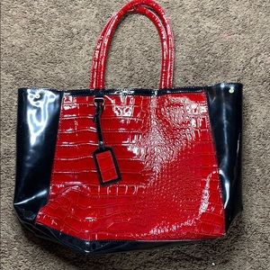 Red and Black Women’s Tote